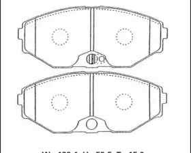 Дисковые тормозные колодки ADVICS передние