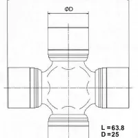 Крестовина карданного вала TOYO