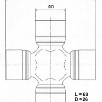 Крестовина карданного вала TOYO