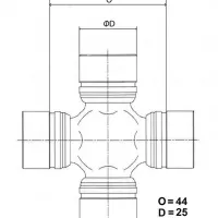 Крестовина карданного вала TOYO