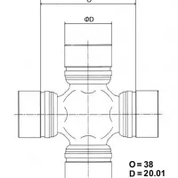 Крестовина карданного вала TOYO
