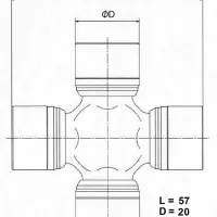 Крестовина карданного вала TOYO