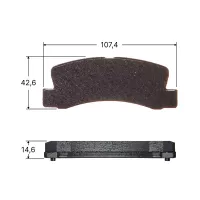 Колодки тормозные дисковые Avantech  Замена для арт. AV921, AV987