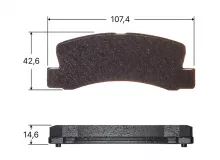 Колодки тормозные дисковые Avantech задние Замена для арт. AV921, AV987
