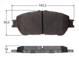 Колодки тормозные дисковые Avantech передние (противоскрипная пластина в компл.)