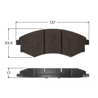 Колодки тормозные дисковые Avantech (противоскрипная пластина в компл.) Замена для арт. AV015, AV710