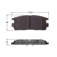 Колодки тормозные дисковые Avantech (противоскрипная пластина в компл.) Замена для арт. AV042