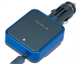 Зарядка для смартфона Micro USB Carmate Smatrphone Charger Micro USB 1.2A, автомобильная, черный-синий