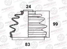 Пыльник привода Avantech Пыльник привода Avantech