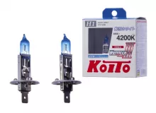 Лампа высокотемпературная Koito Whitebeam H1 12V 55W (100W) 4200K (комплект 2 шт.)