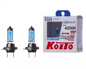 Лампа высокотемпературная Koito Whitebeam H7 12V 55W (100W) 4200K (комплект 2 шт.)