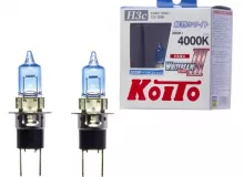 Лампа высокотемпературная Koito Whitebeam H3c 12V 55W (100W) 4000K (комплект 2 шт.)