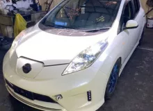 Вентилятор охлаждения радиатора NISSAN LEAF 2013/Цвет QAB 214813NK0A AZE0/ZE1 EM57, передний