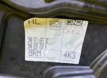 Дверь боковая VOLKSWAGEN TIGUAN 2012 5N0833055A 5NCTH/5NCCZ/5N1/5N2 CTHA/CTH, задняя левая