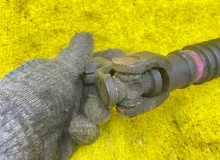Рулевой карданчик TOYOTA LAND CRUISER PRADO 2004/Цвет 1D4 4520335320 VZJ121W 5VZFE, передний
