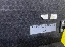 Ванночка в багажник HONDA FIT/JAZZ 2011 84521TF0J0 GE8 L15A, задняя