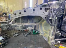 Лонжерон Mercedes-Benz A-CLASS/A180 2012/Цвет 191 A1766301140 W176/WDD176.042 M270E16/270.910/270910, передний левый