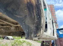 Порог кузова TOYOTA LAND CRUISER 2000/Цвет 057 6131160120 HDJ101K 1HDFTE, правый