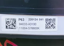 Спидометр KIA RAY 2022/Цвет UD 94033A3100 TAM G3LA, передний