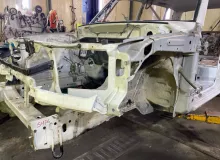 Лонжерон MITSUBISHI PAJERO IO 2000/Цвет W75C MR555881 H76W 4G93T, передний левый