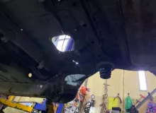 Тазик железный MITSUBISHI PAJERO IO 2000/Цвет W75C MR414523 H76W 4G93T, задний