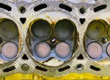 Головка блока цилиндров TOYOTA LAND CRUISER 1994/Цвет 6M1 1110169105 FZJ80G 1FZFE, передняя