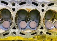 Головка блока цилиндров TOYOTA LAND CRUISER 1994/Цвет 6M1 1110169105 FZJ80G 1FZFE, передняя