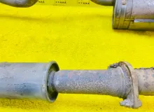 Глушитель TOYOTA LAND CRUISER 1992/Цвет 26P 1740517080 HZJ77HV 1HZ, задний