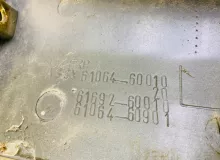 Накладка на крыло TOYOTA LAND CRUISER 1991/Цвет 183 6106460901 HDJ81V 1HDT, задняя левая