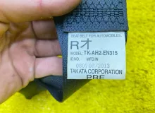 Ремень безопасности ПАРА ПЕРЕД MITSUBISHI OUTLANDER ЛЕВЫЙ|ПРАВЫЙ|2013 7000F193XA GG2W 4B11, передний