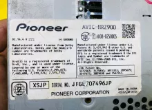 Магнитофон TOYOTA LAND CRUISER PIONEER CARROZZERIA AVIC-HRZ900|2010 AVICHRZ900 FZJ80G 1FZFE, передний