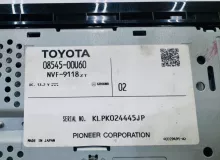 Магнитофон TOYOTA WISH PIONEER NVF-9118ZT/TOYOTA 08545-00U60 NSCP-W61|2011 0854500U60 ZGE25W 2ZRFAE, передний