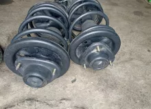 СТОЙКА ПАРА ЛЕВАЯ И ПРАВАЯ MITSUBISHI PAJERO IO 2000/Цвет W75D MR554614 H76W 4G93T, передняя