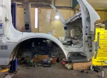 Порог кузова NISSAN VANETTE GAS18|2003 96110HA000 SK82MN F8, передний правый