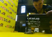 Стекло двери багажника LEXUS CT200H 2013 6810576050 ZWA10 2ZRFXE, заднее