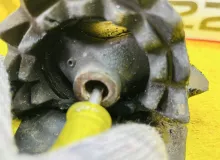 Подушка коробки передач TOYOTA HIACE 1997 1230354041 KZH106W 1KZTE, задняя