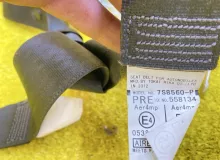 Ремень безопасности ПАРА ПЕРЕД TOYOTA PRIUS 2012 7321047102 ZVW30 2ZRFXE, передний