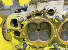 Головка блока цилиндров TOYOTA LAND CRUISER PRADO 2003 1110169136 VZJ121W 5VZFE, передняя левая