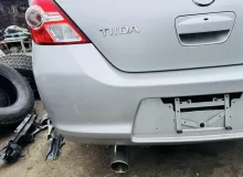 Бампер NISSAN TIIDA 2010 850221JY3A C11 HR15DE, задний