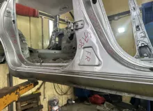 Порог кузова TOYOTA WISH 2007/Цвет 1F7 6131168010 ZNE10G 1ZZFE, передний правый