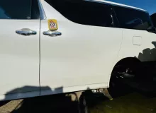 Дверь боковая TOYOTA VELLFIRE 2015 6700458080 AGH35W 2ARFE, задняя левая