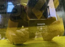 Стекло собачника TOYOTA LAND CRUISER PRADO 1995/Цвет 26Z 6272060071 KZJ78W 1KZTE, заднее левое