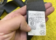 Ремень безопасности ПАРА ПЕРЕД LEXUS CT200H ПЕРЕДНИЙ|ЛЕВЫЙ|ПРАВЫЙ|2012 7321076050 ZWA10 2ZRFX, передний