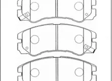 Дисковые тормозные колодки ADVICS передние Дисковые тормозные колодки ADVICS передние