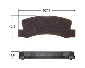 Колодки тормозные дисковые Avantech задние Замена для арт. AV921, AV987