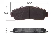 Колодки тормозные дисковые Avantech передние (противоскрипная пластина в компл.)