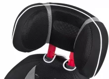 Кресло детское автомобильное Saratto Highback Junior Quattro, группа 2/3, черно-серое