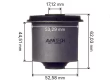 Сайлентблок переднего верхнего рычага Avantech