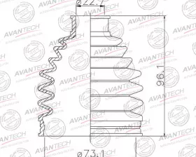 Пыльник привода Avantech