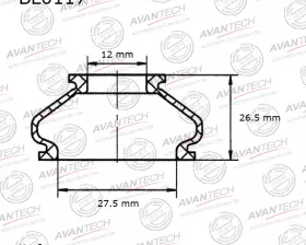 Пыльники деталей подвески Avantech (Кратность 10 шт.)